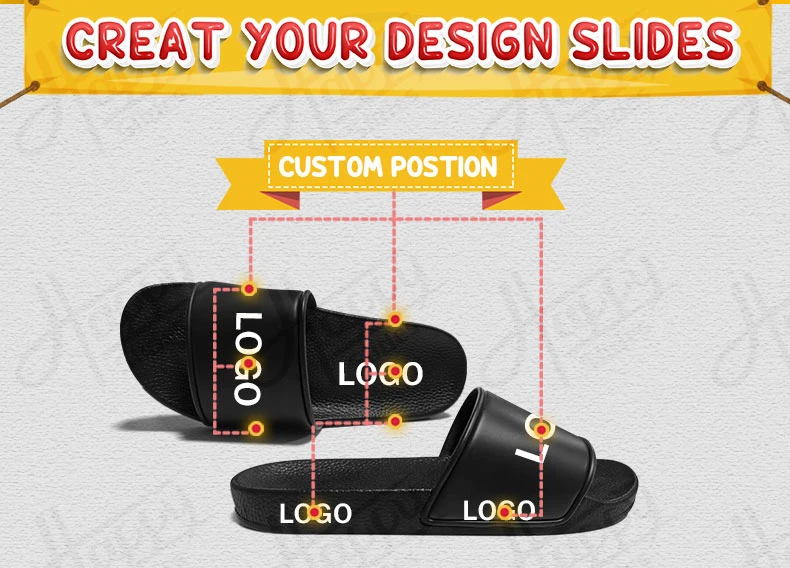 Happyslides Custom Ladies Plain Slides Sandal Footwear Rubber Slippers Wholesale Chinese Womens Sandals Sneaker PVC Slippers